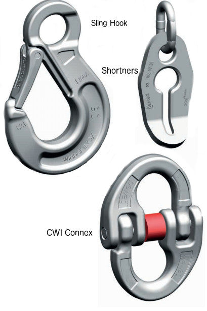 Pewag Grade 6 3-Leg 5mm Stainless Steel Chain Sling - 1.05 Ton Capacity - Heavy Duty Lifting Equipment for Construction, Towing & Industrial Use