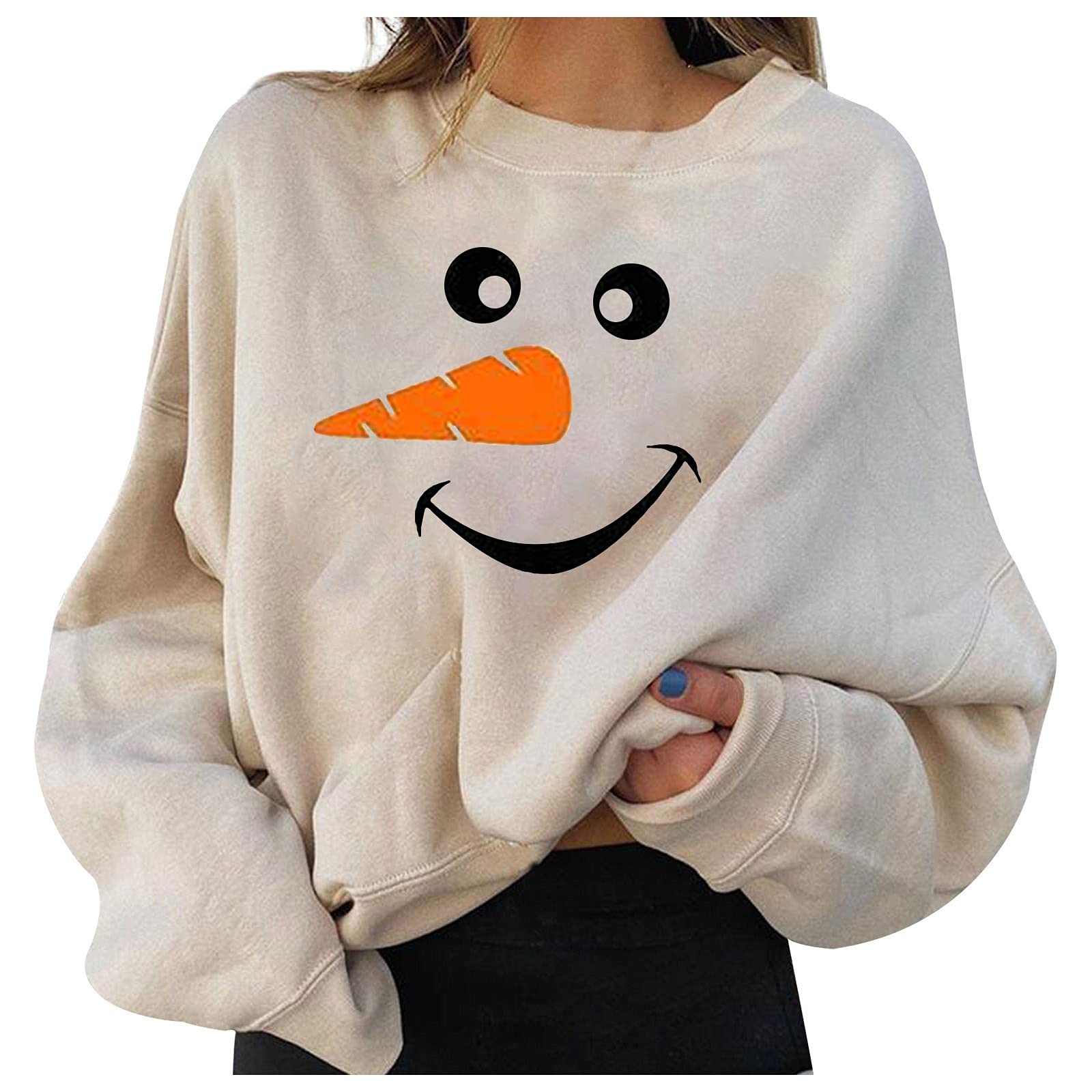 Funny Ugly Christmas Sweaters for Women - Festive Holiday Pullover with Long Sleeves & Print Design - Cozy Fashion Hoodies & Sweatshirts for Christmas Parties, Family Gatherings & Winter Outfits