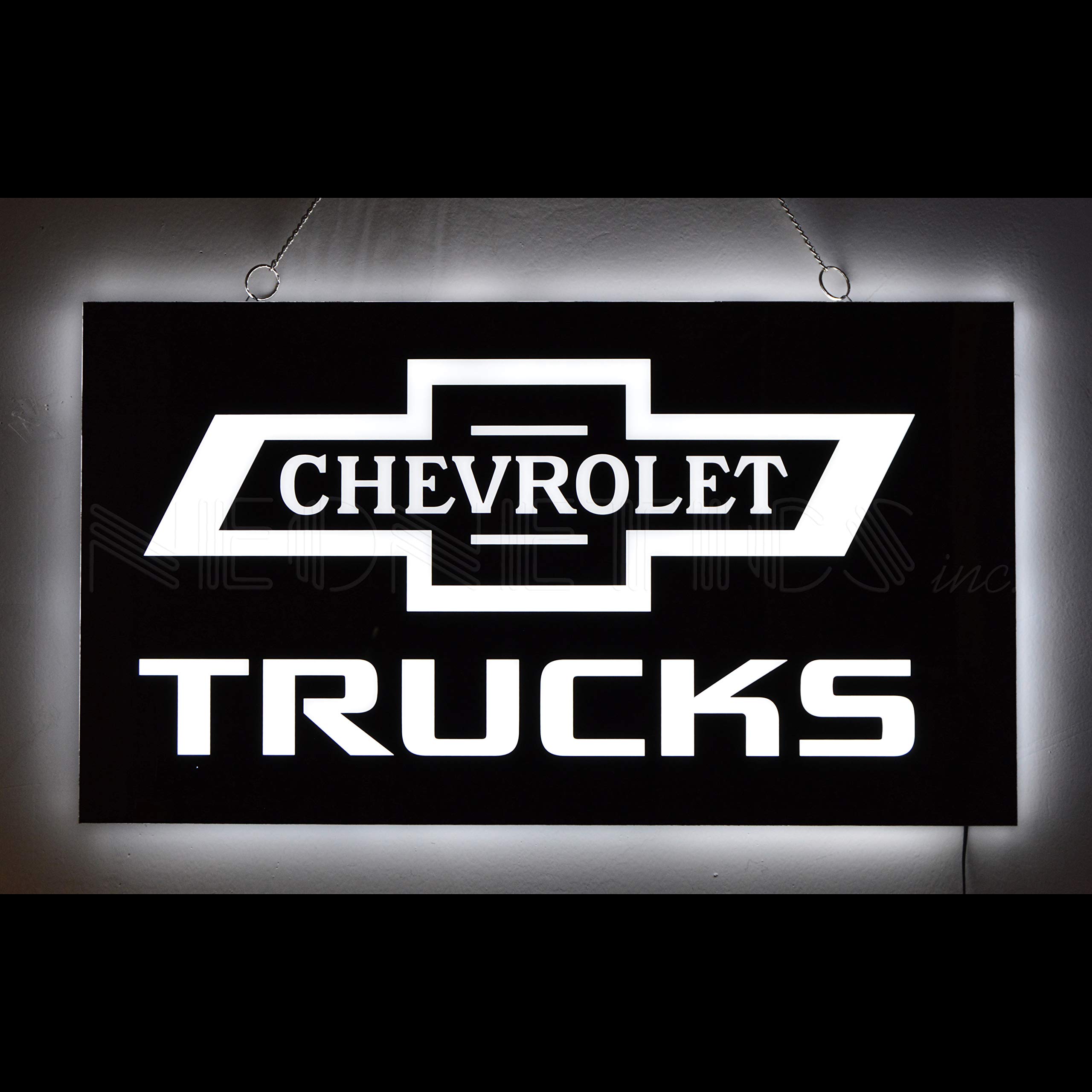 Chevy Trucks Ultra Slim LED Wall Light Sign - 21