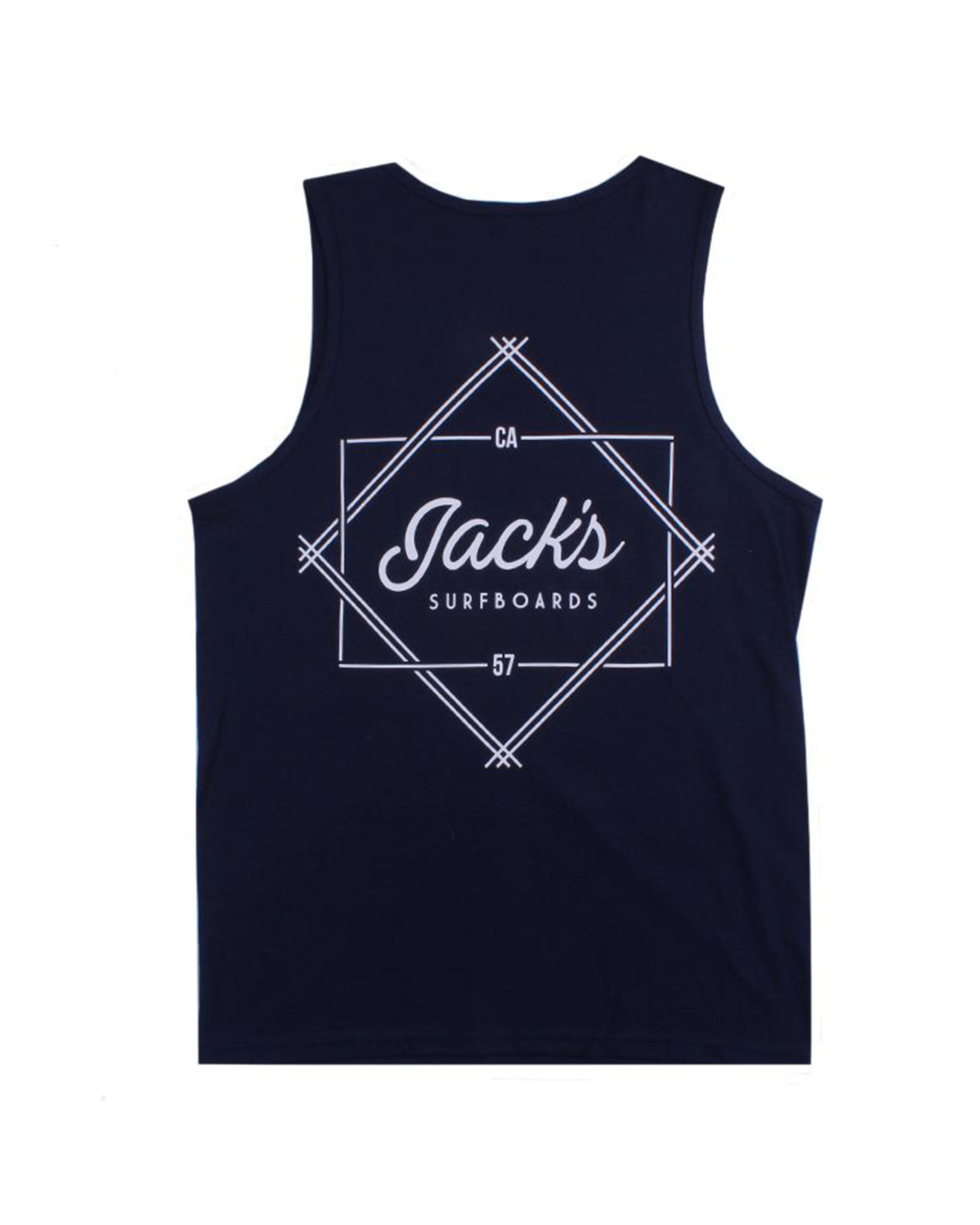 Action Tank Top for Men - Navy Blue Workout Shirt - Gym, Running & Athletic Performance Wear