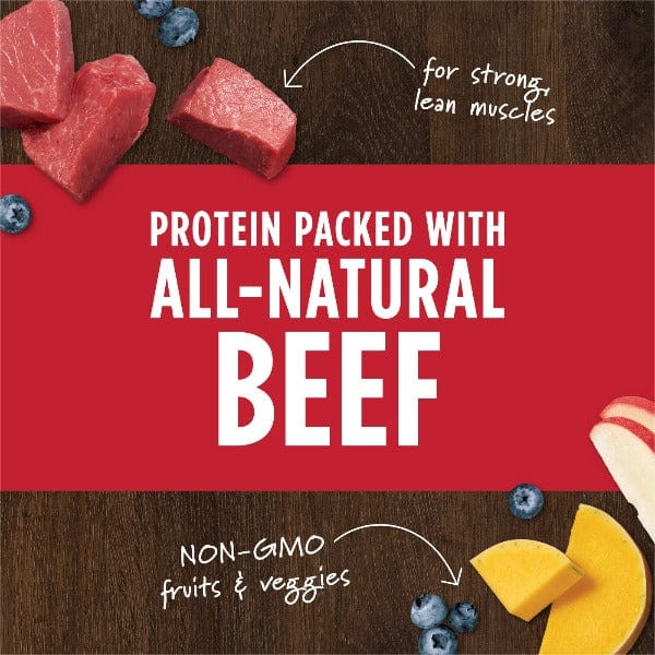 Instinct Raw Boost Mixers All Natural Beef Recipe Dog Food Topper - 6oz | Grain Free Protein Supplement for Dogs | Perfect for Kibble Mixing & Meal Enhancement