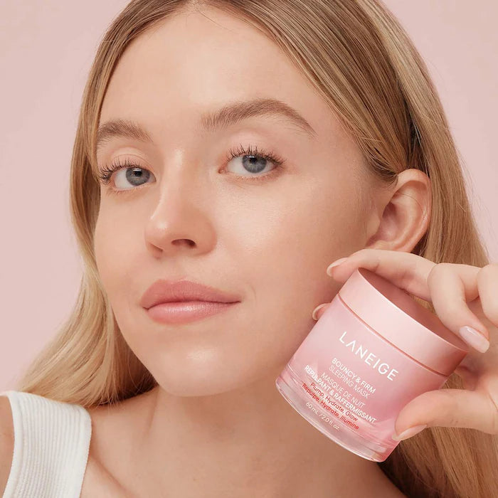 LANEIGE Water Sleeping Mask - Hydrating & Firming Skincare Set for Glowing Skin | Overnight Moisturizer for Dry & Dull Skin | Perfect for Nighttime Routine & Travel Skincare