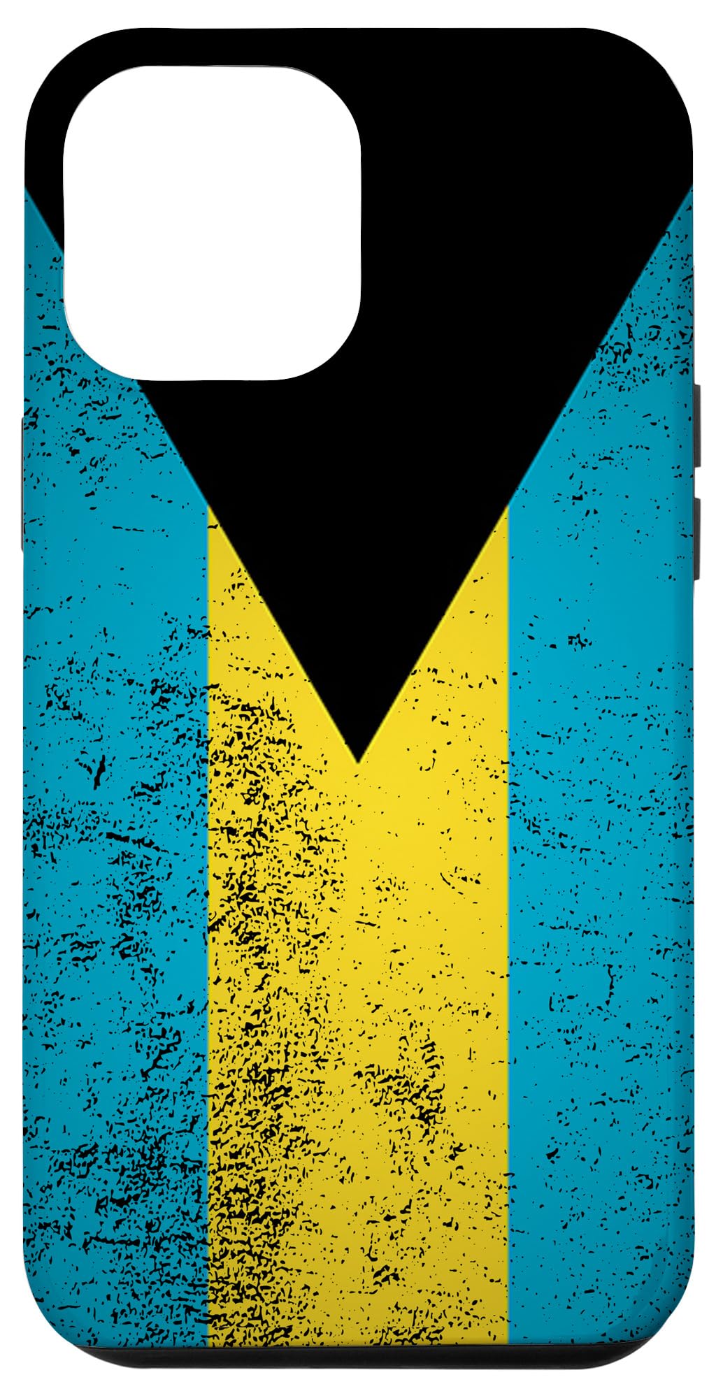 iPhone 12 Pro Max Case - Vintage Bahamas Flag Design, American & Caribbean Style Protective Phone Cover | Perfect Gift for Travel Lovers & Island Vibes Enthusiasts