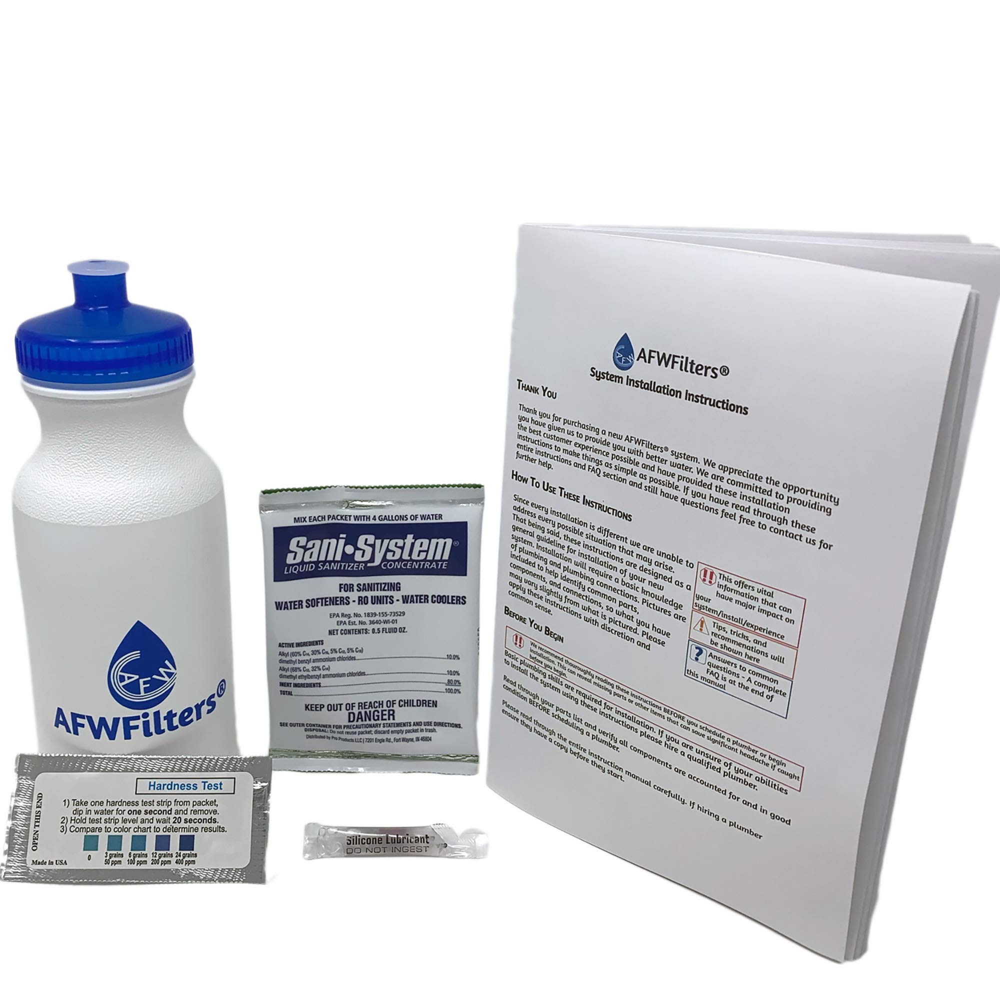 AFWFilters Fleck Iron Pro 2 AFW Filters 48,000 Grain Whole House Water Softener & Iron Removal System with 5600SXT Digital Metered Valve (Black) - Perfect for Hard Water Treatment & Rust Stain Prevention in Homes
