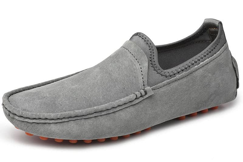 Santimon Men's Penny Loafers - Genuine Suede Slip-On Driving Moccasins - Casual Dress Boat Shoes for Work, Travel & Everyday Comfort