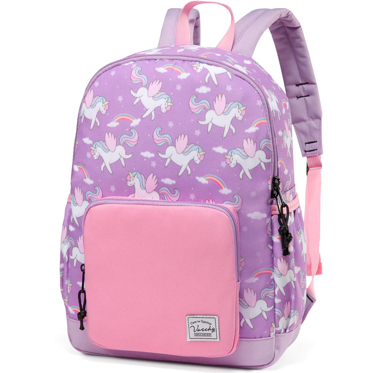 VASCHY Kids Backpacks - Lightweight Waterproof School Backpack for Boys & Girls with Adjustable Chest Strap | Perfect for Preschool, Daycare & Travel