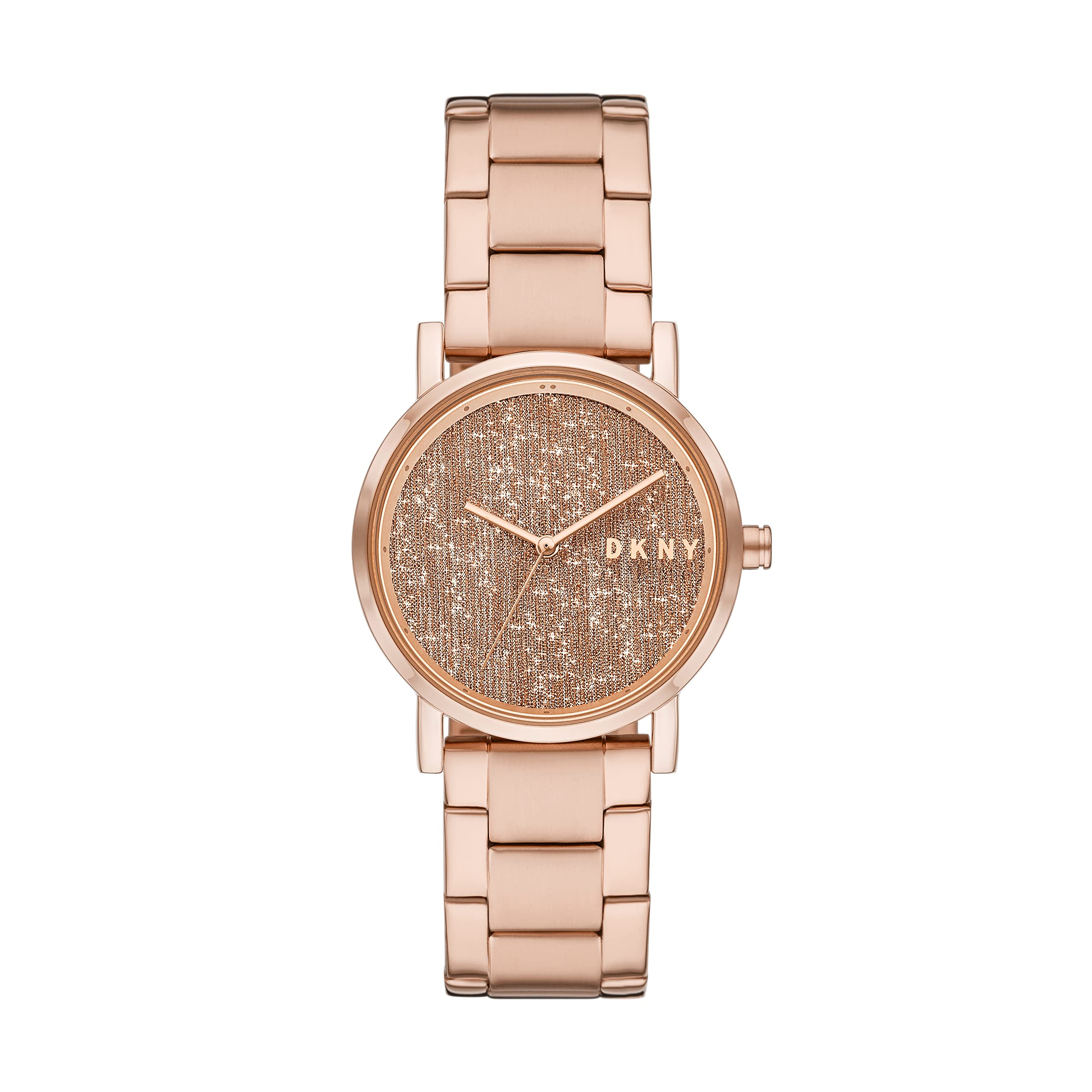 DKNY Women's Soho 34mm Stainless Steel Quartz Dress Watch - Elegant & Water Resistant for Business, Party & Everyday Wear