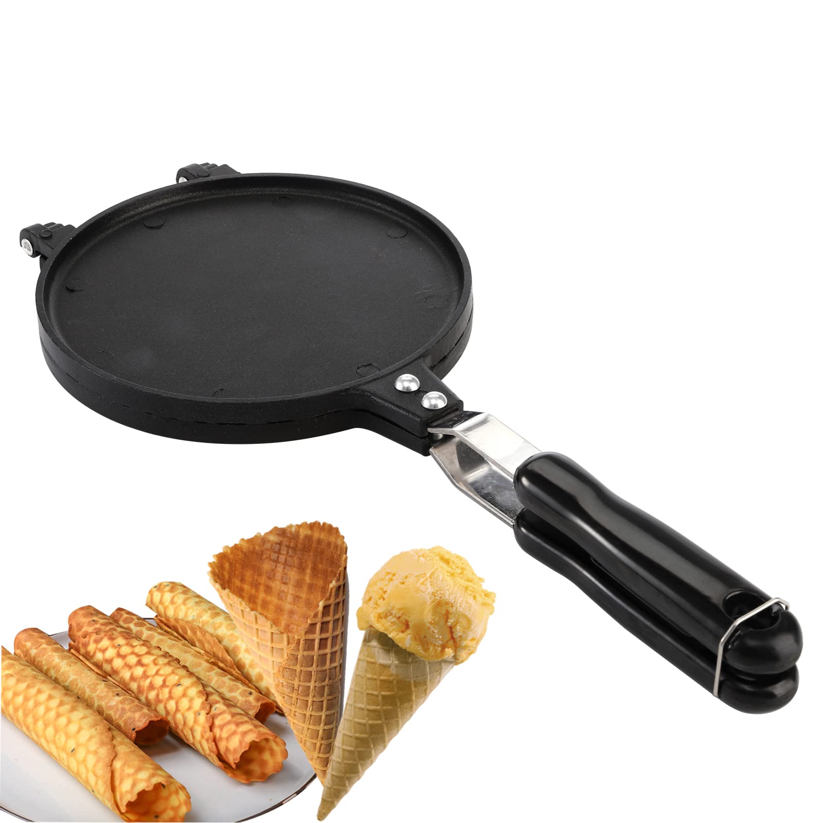 Dicunoy Nonstick Waffle Cone Maker - 6.7
