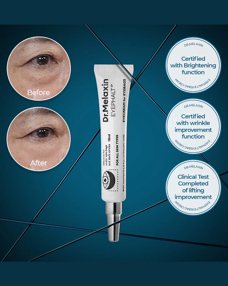 Dr. Melaxin Eyephalt Anti-Aging Eye Cream for Dark Circles & Puffiness - Reduce Eyebags & Wrinkles - Perfect for Nighttime Skincare Routine & Morning Prep