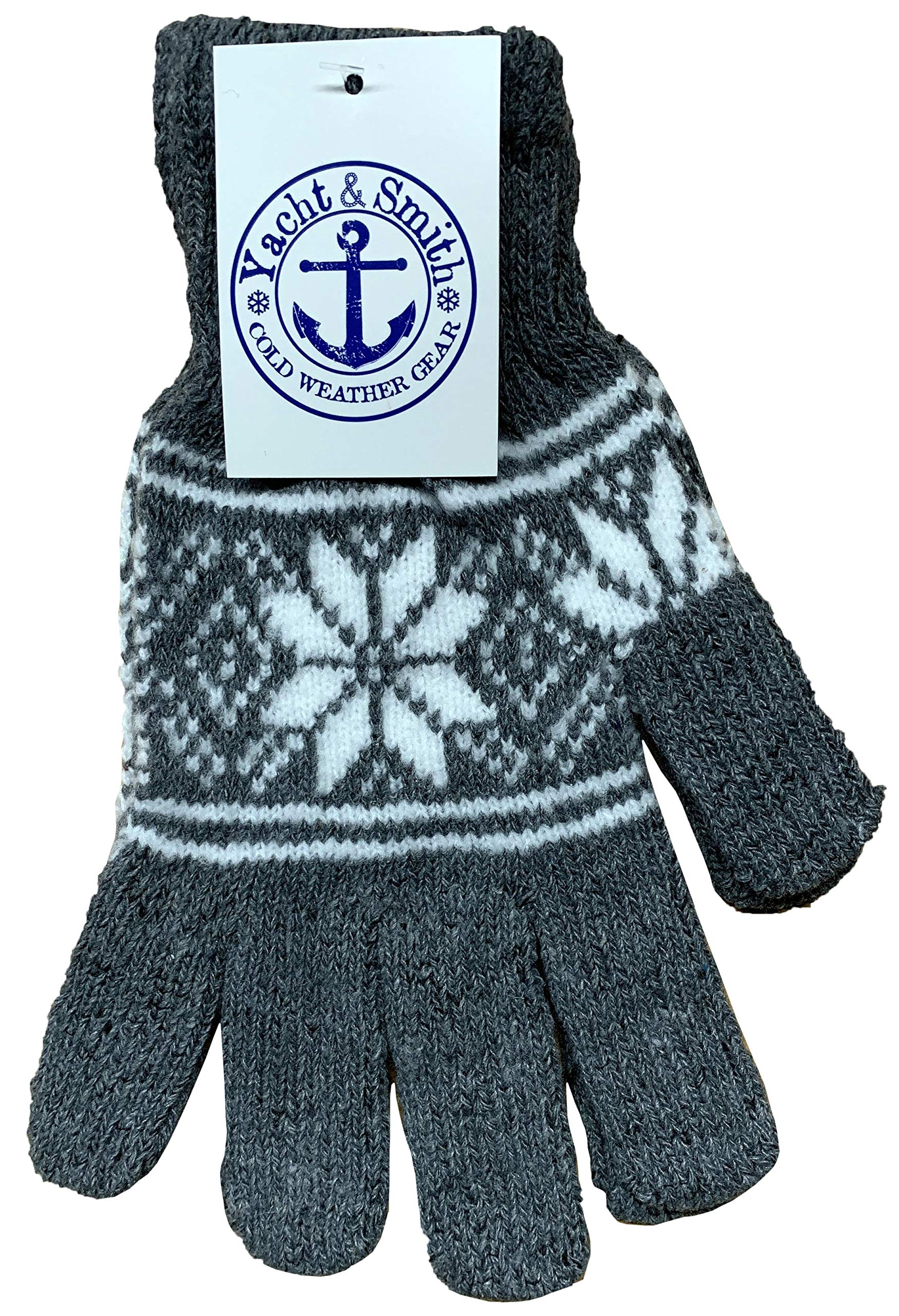 Yacht & Smith Wholesale Bulk Winter Magic Gloves - Warm Brushed Lining, Stretchable Unisex Thermal Gloves for Men & Women - Perfect for Skiing, Snowboarding & Outdoor Winter Activities