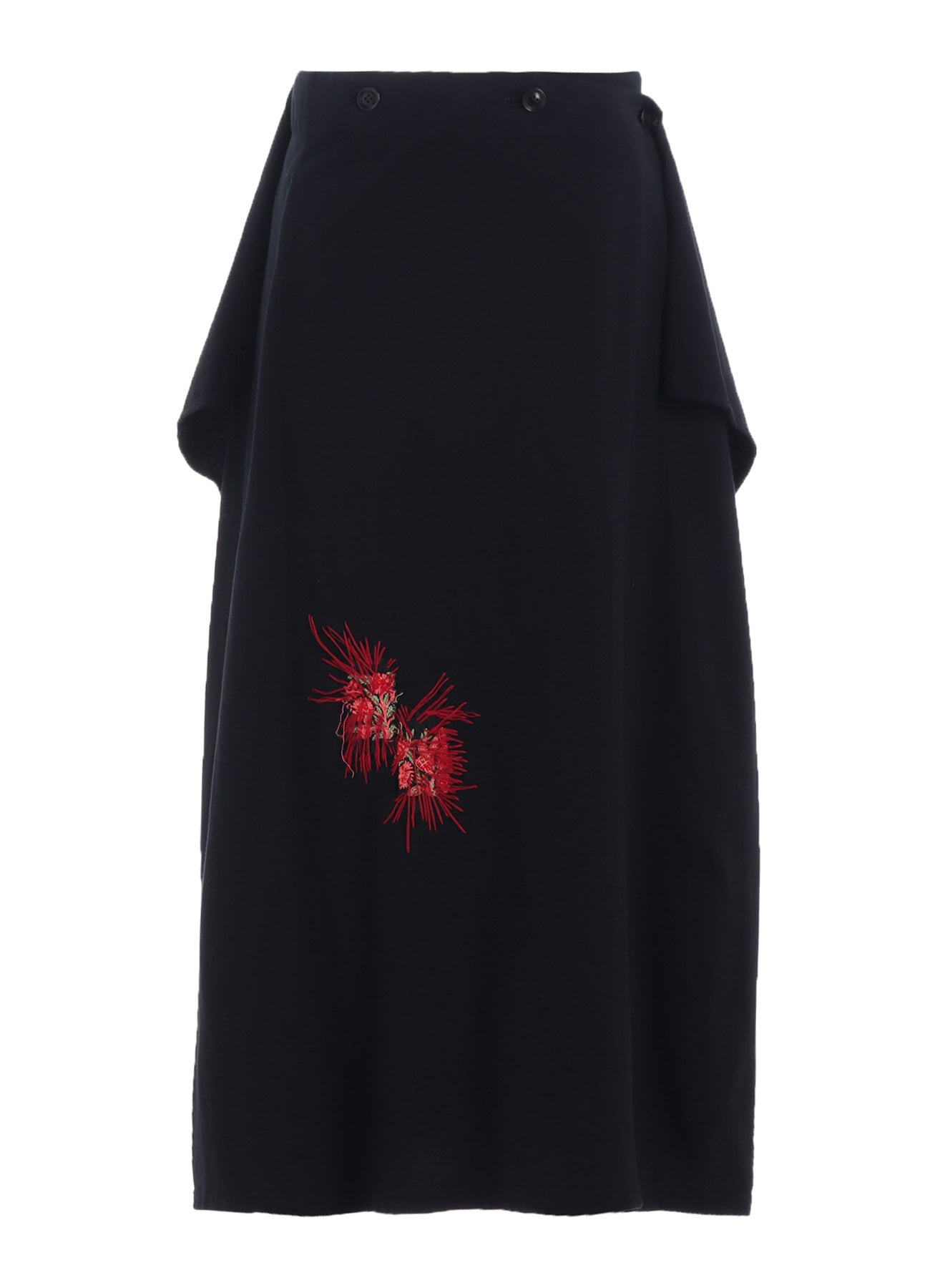 Classic Jersey Tyrolean Embroidery Wrap Skirt - Stylish & Comfortable Women's Fashion for Casual Outings & Festivals