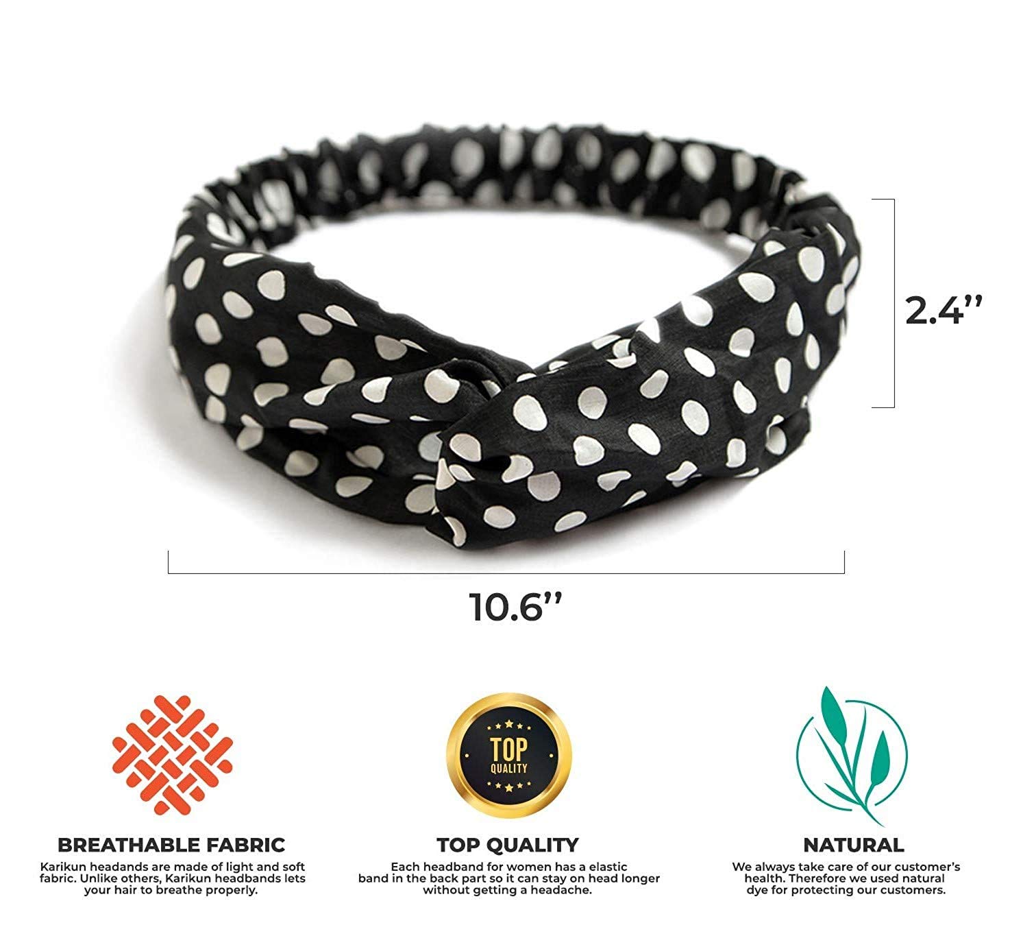 FAVELA Soft Stretchy Headbands for Women - 6 Pack Boho Criss Cross Turban Headwraps | Korean Knotted Bandana Scarf | Workout, Yoga, Running & Casual Hair Accessories | Stylish Headbands for Girls & Women
