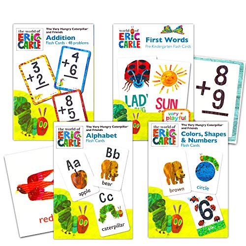Ultimate Flash Cards for Toddlers & Kids - 12-Pack Learning Set (ABC, Colors, Shapes, Numbers, Addition, First Words) with Bonus Stickers - Perfect for Preschool, Homeschool & Early Childhood Education