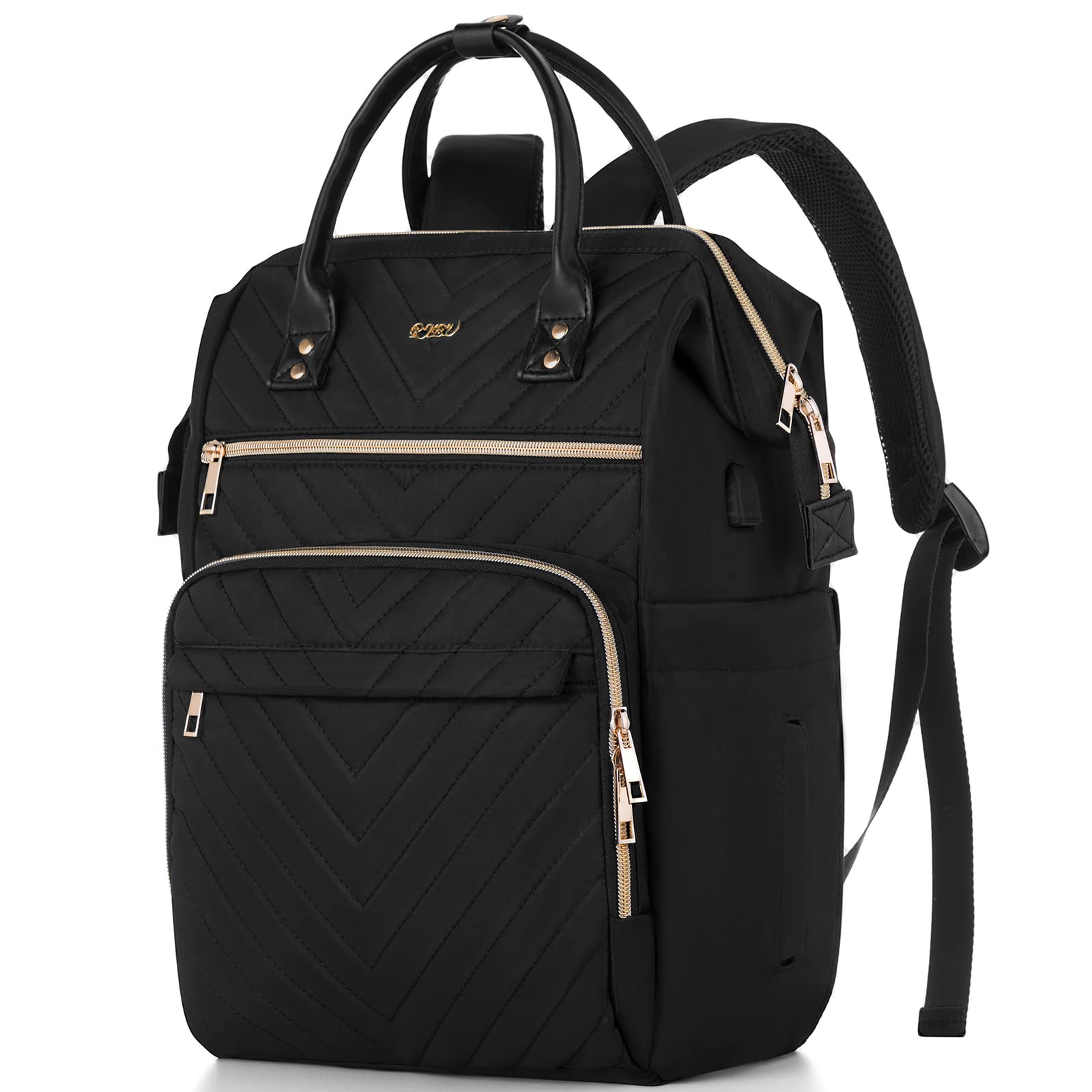 RJEU Women's Laptop Backpack - Anti-Theft Waterproof Travel Backpack for Work, School & College - Perfect for Teachers, Students & Commuters - Great Gift Idea for Business & Daily Use