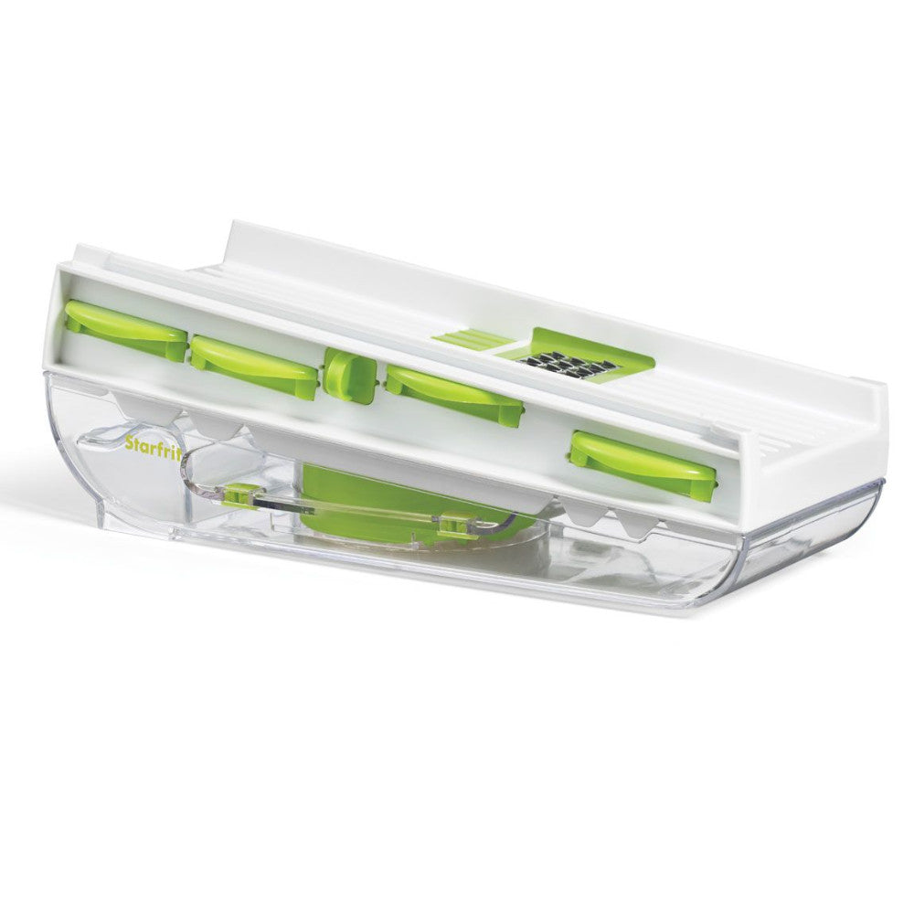 STARFRIT 5-Blade Mandoline Slicer - Professional Vegetable & Fruit Cutter for Kitchen - Perfect for Salads, Chips, and Food Prep