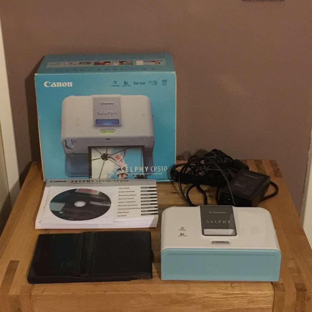 Canon SELPHY CP510 Compact Photo Printer - Wireless, Portable & Easy-to-Use for Home, Travel & Gift Printing | Print 4x6