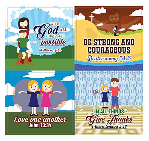 Jesus Bible Stickers (10-Sheet) - Stocking Stuffers for Kids - Bible Study & Church Supplies