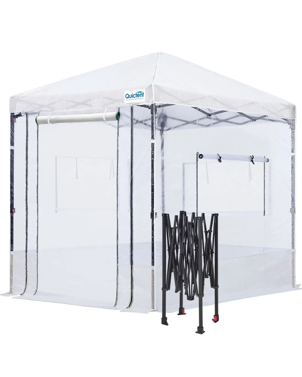 Pop Up Portable Walk in Greenhouse - Easy Setup Indoor Outdoor Garden Greenhouse for Plants, Flowers & Vegetables - Perfect for Patio, Backyard & Balcony Gardening