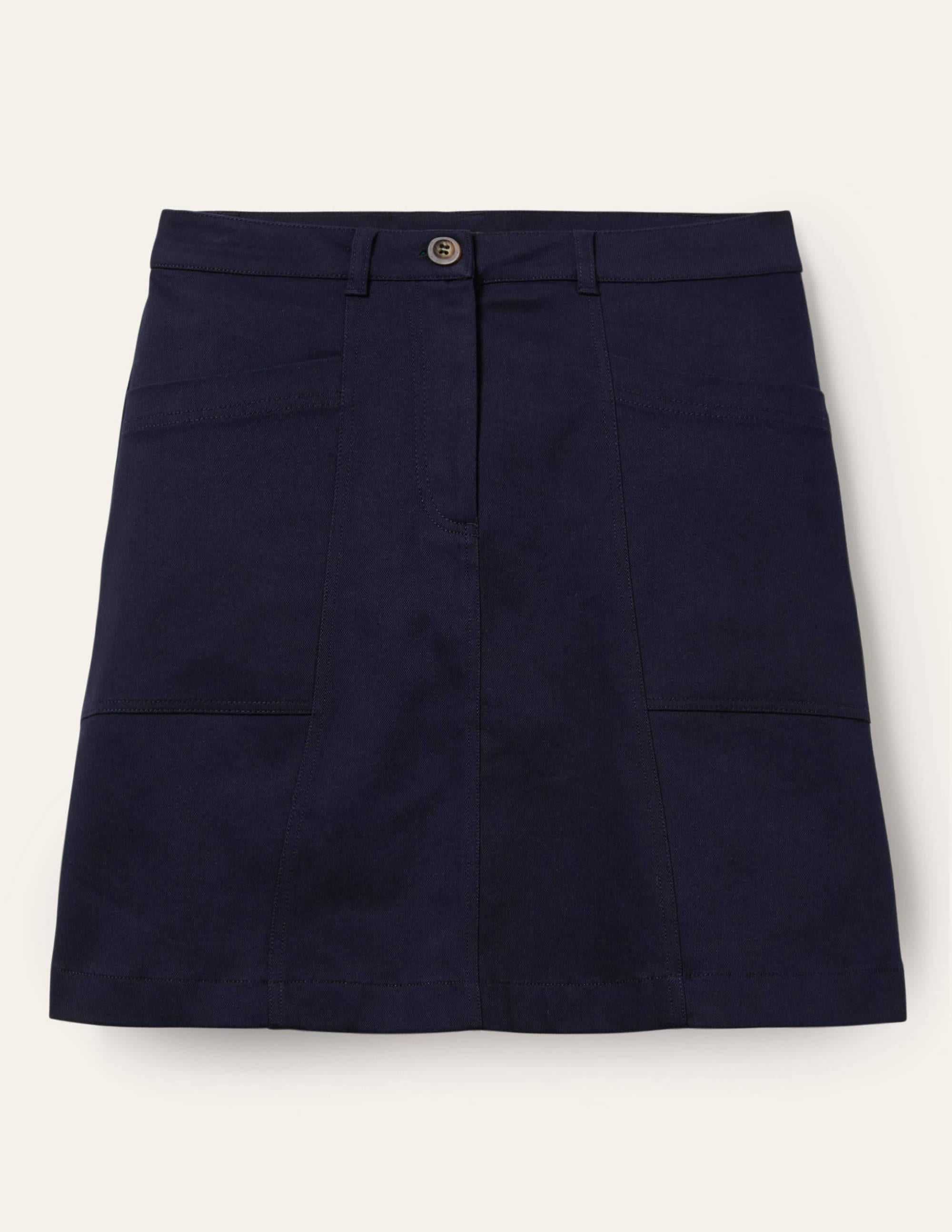 Abingdon Women's Mini Skirt in Navy Blue - Stylish Stretch Denim Short Skirt for Casual Outings, Parties & Summer Fashion