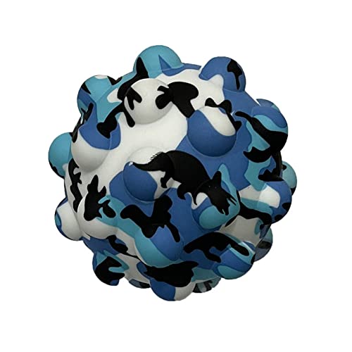 3D Pop Stress Balls Fidget Toys for Kids & Adults - Sensory Stress Relief Poppers for Autism, Anxiety & ADHD - Fun Bubble Push Sensory Toys for Classroom, Office & Home Relaxation