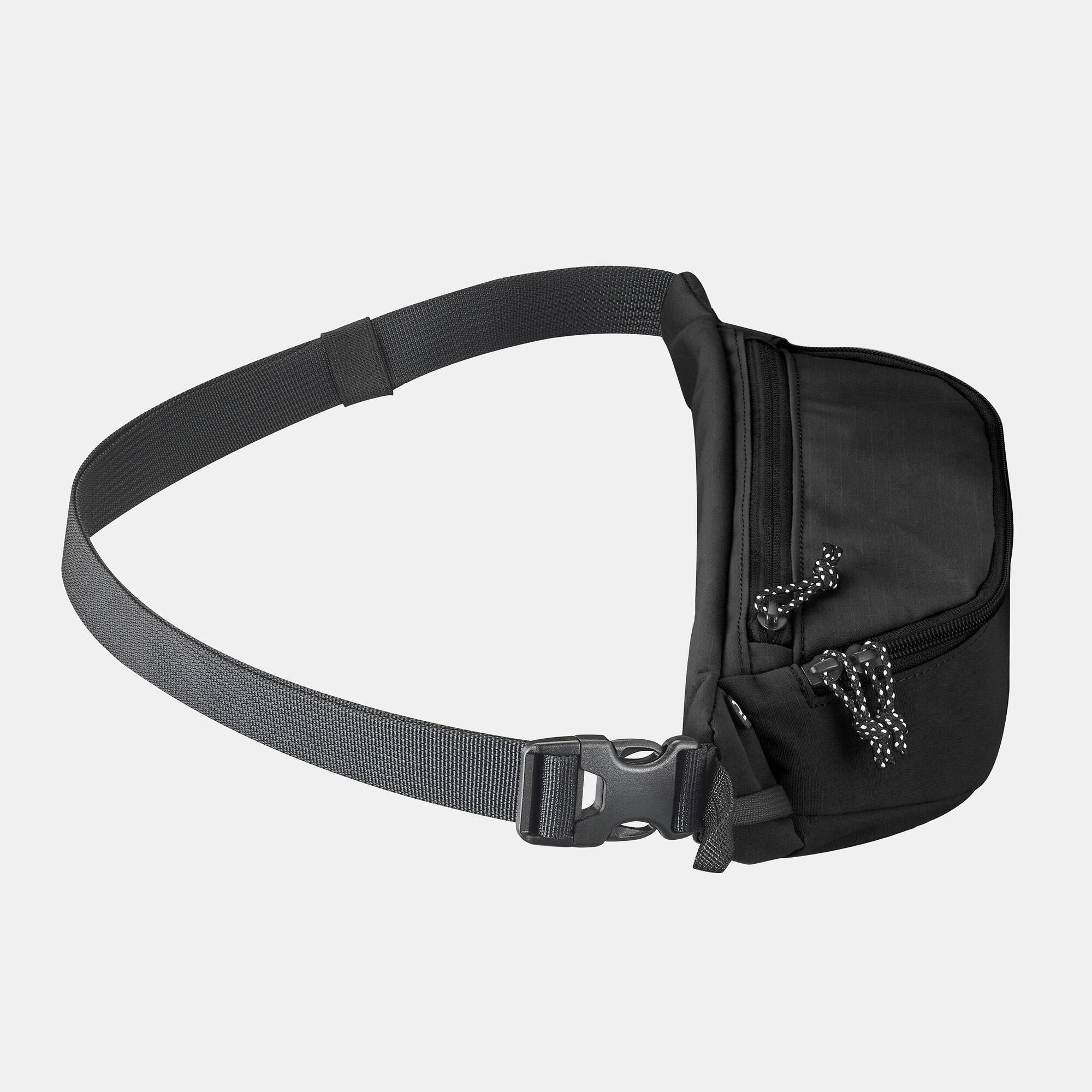Forclaz Travel 2 L Belt Bag - Lightweight Waist Pack for Hiking, Running & Travel - Hands-Free Storage for Essentials - Perfect for Outdoor Adventures & Daily Commutes