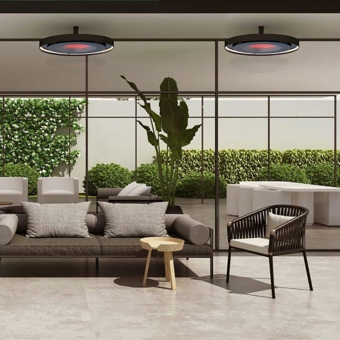 Bromic Eclipse Smart Heat Electric Pendant Light - Twin 24 Pole Outdoor Heater (Model BH0920001) - Perfect for Patio, Deck, and Restaurant Heating