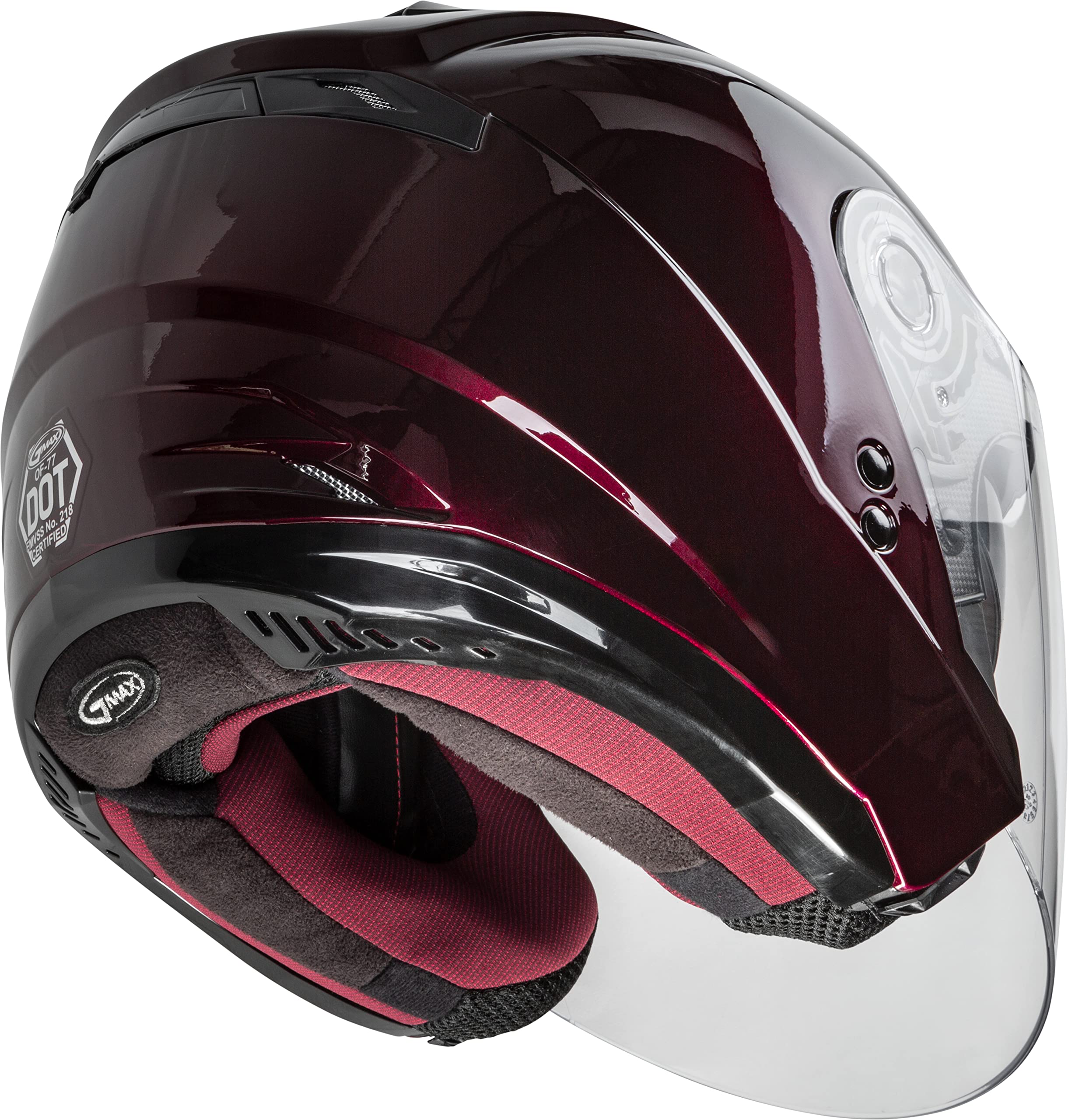 OF-77 Open-Face Motorcycle Helmet - Lightweight DOT Approved for Men & Women - Perfect for Cruiser, Scooter & Street Riding