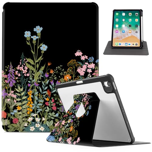 Black Flowers Floral