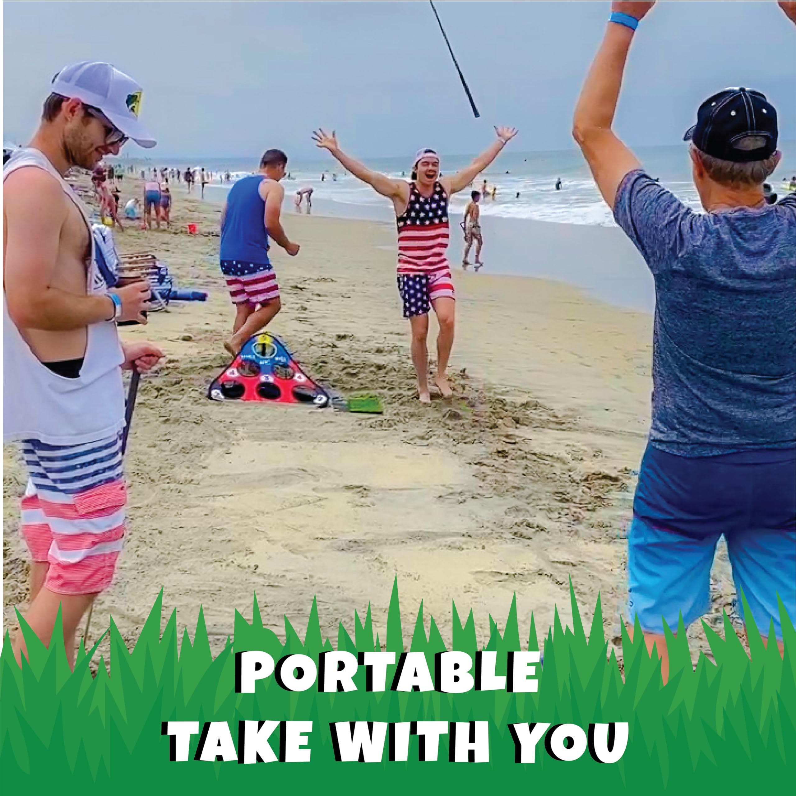 Premium CHIP NN' Hole Golf Game Set - Fun Backyard Cornhole & Chipping Game with Targets, Mats & Foam Balls | Perfect Golf Gift for Men | Outdoor Party Games, Father's Day Gifts, Bachelor Party & Tailgating Activities