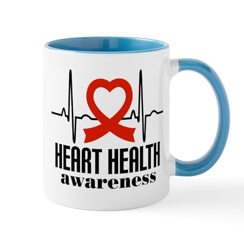 White/Blue Inside - Heart Health Heartbeat
