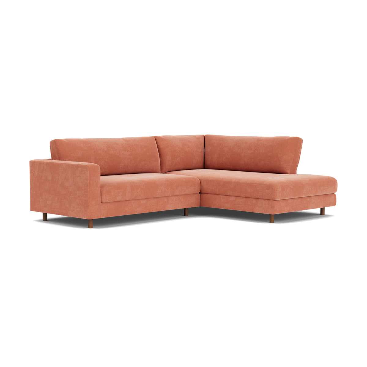 Douglas Fabric Right Corner Sofa - Modern L-Shaped Sectional Couch for Living Room, Small Spaces & Apartments | Comfortable Upholstered Furniture for Family Gatherings & Movie Nights
