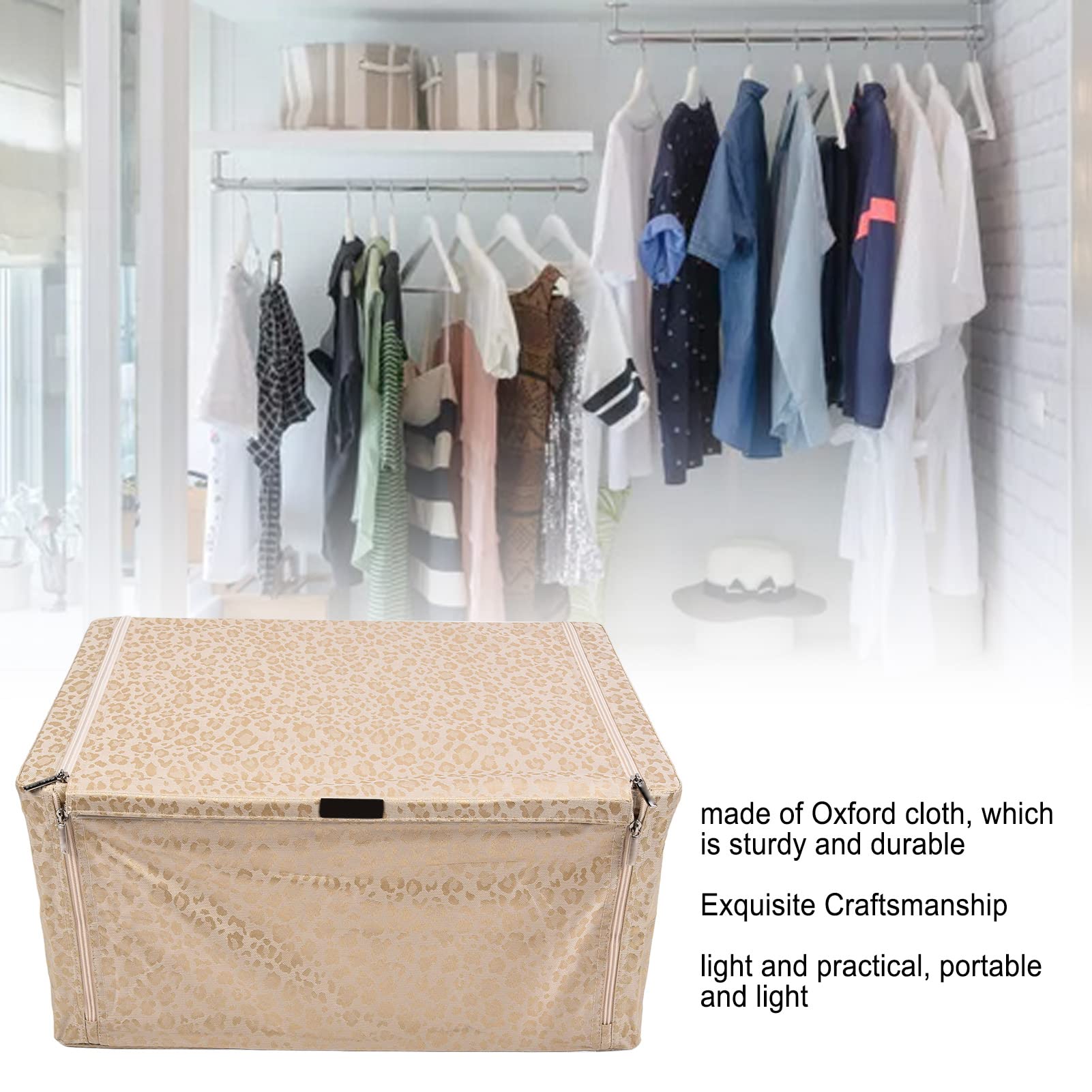 EVTSCAN Foldable Waterproof Storage Box for Clothes & Toys (White) - Home Organization