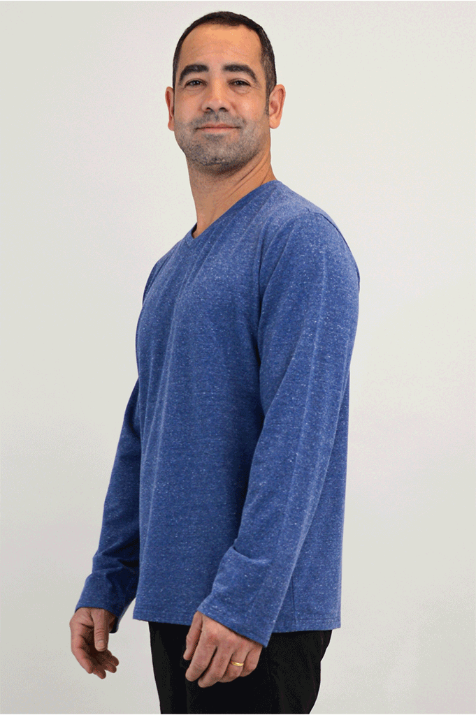 Adam Long Sleeve Denim Shirt for Men - Soft Bamboo Blend Fabric - Perfect for Casual Wear, Outdoor Activities & Layering