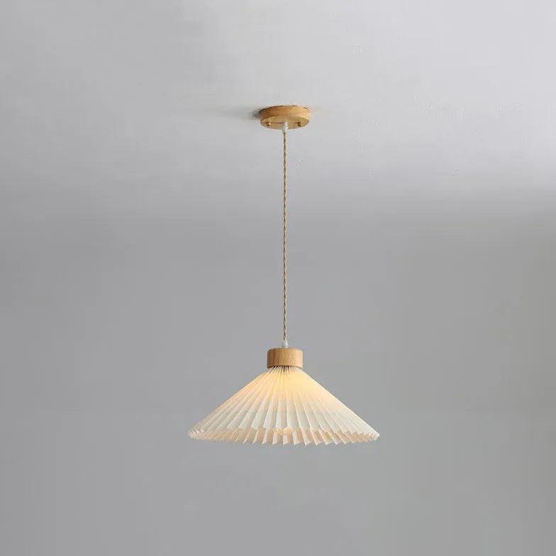 Stylish Wooden Pendant Light for Kitchen - Foldable Umbrella Design - Perfect for Dining Room, Breakfast Nook & Farmhouse Decor