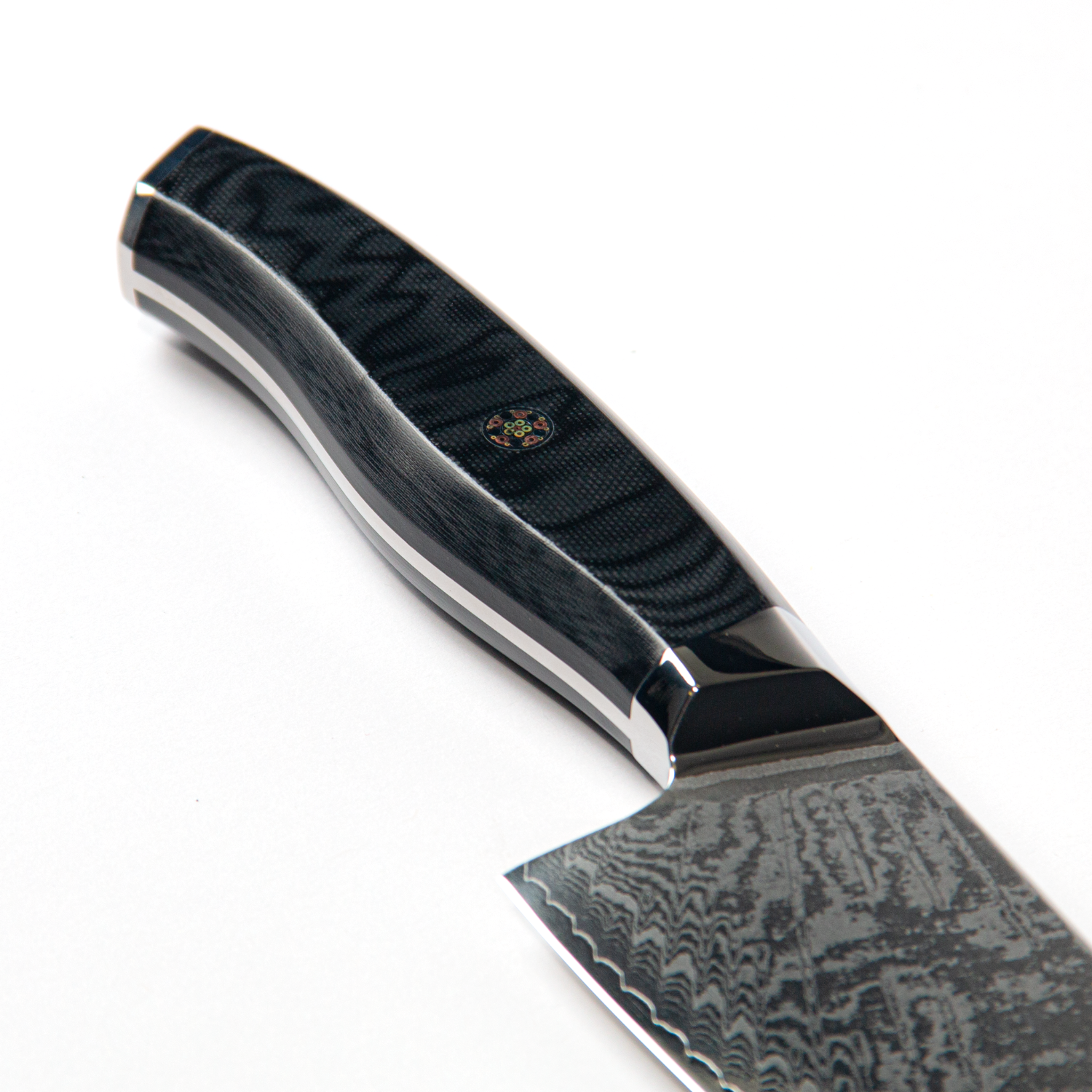 Premium Ergon 8 Japanese Damascus Steel Chef Knife with G10 Handle - Professional Kitchen Knife for Sushi, Meat Cutting & Food Preparation