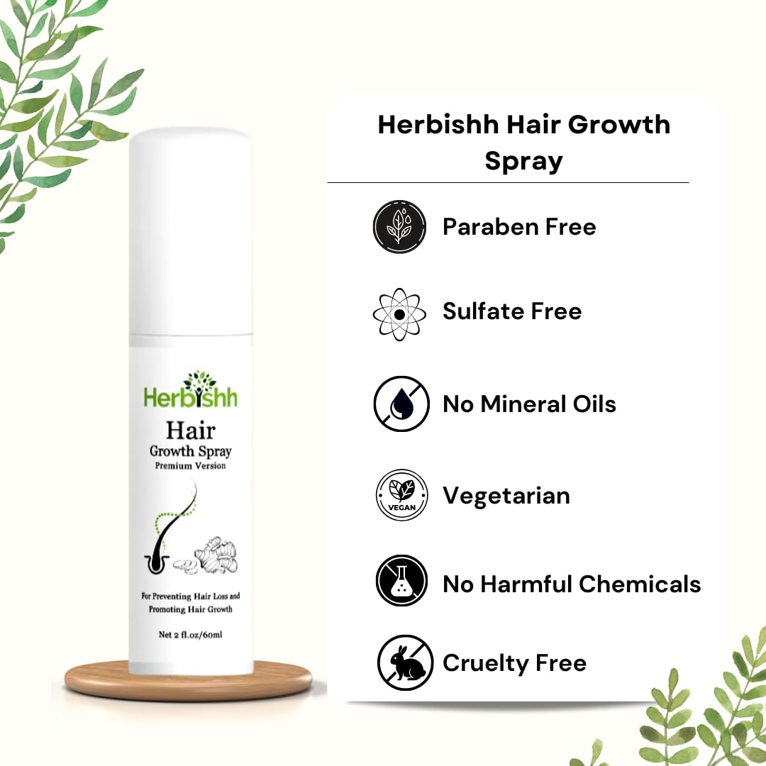 Herbishh Purple Hair Color Shampoo for Gray Hair - 500ml with Hair Thickening Serum Trio | Vegan, Lightweight Formula | Covers Grays & Adds Volume | Perfect for Home Hair Care & Salon-Quality Results