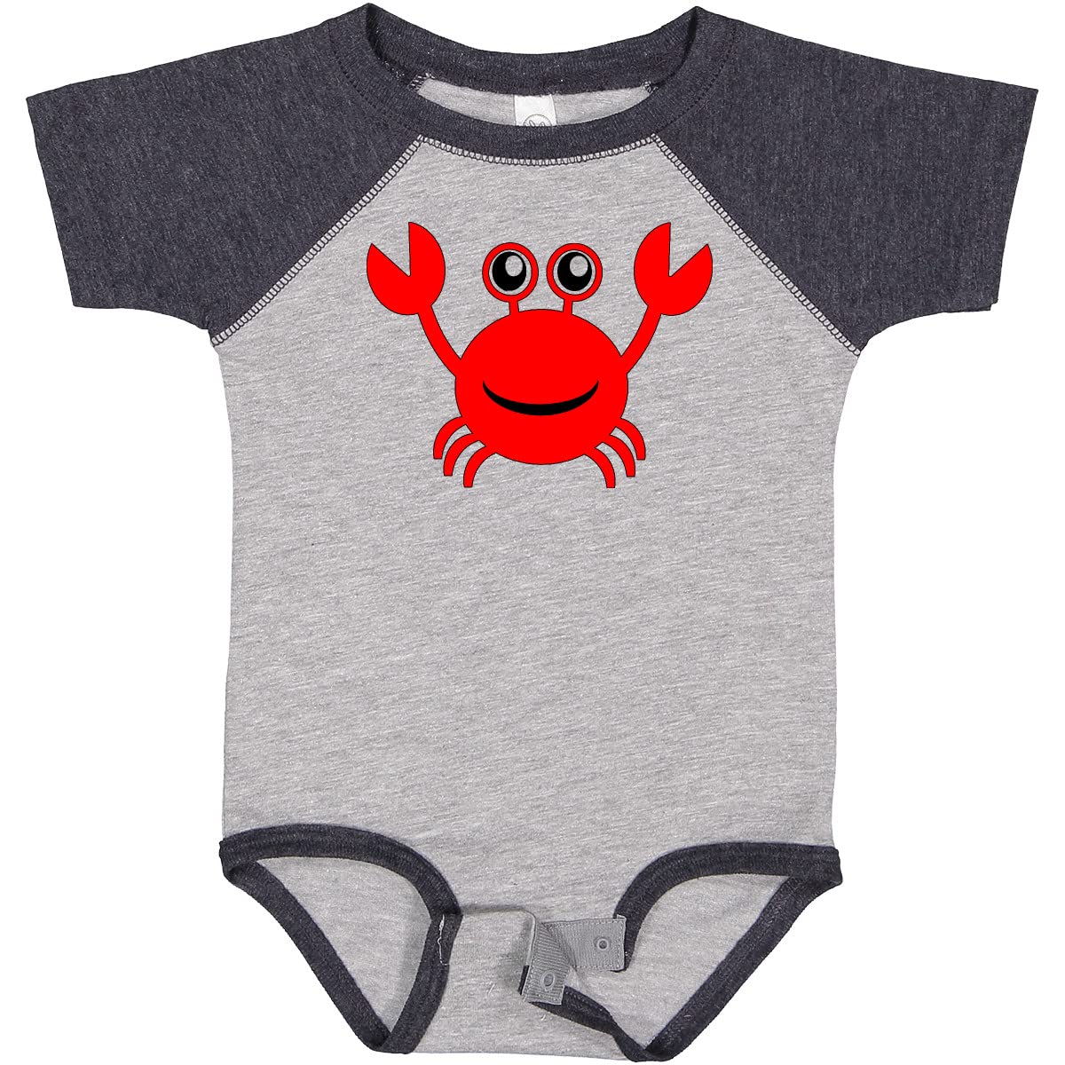 Inktastic Adorable Red Crab Baby Bodysuit - Soft Cotton Onesie for Newborns & Infants - Perfect for Beach Vacations, Summer Outfits & Photo Shoots