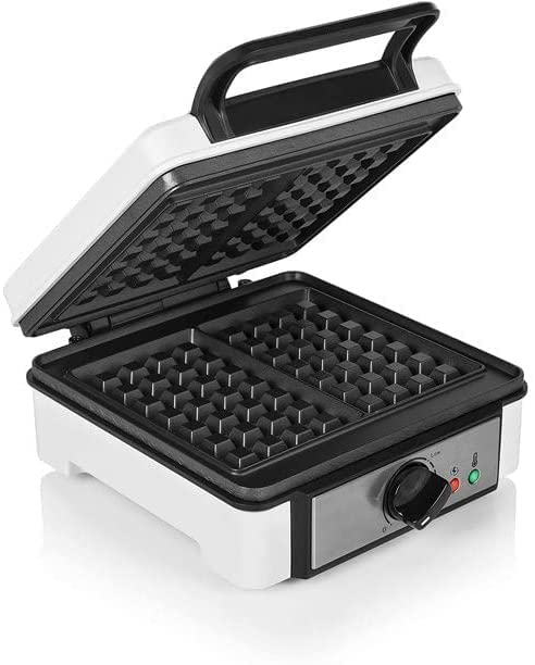 Non-Stick 1200W Waffle Maker with Adjustable Browning Control - Perfect for Breakfast, Brunch, and Family Gatherings - White