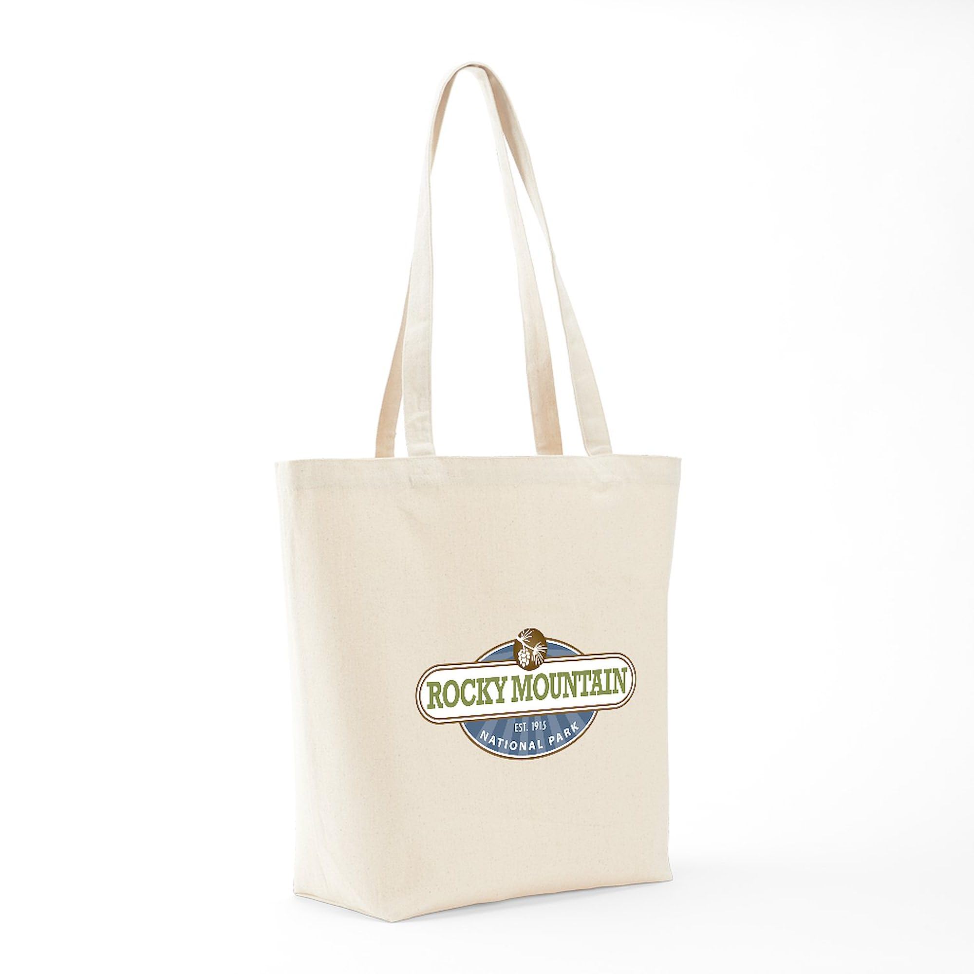 Rocky Mountain National Park Canvas Tote Bag - Eco-Friendly Reusable Shopping Bag for Groceries, Beach, Travel & Daily Use