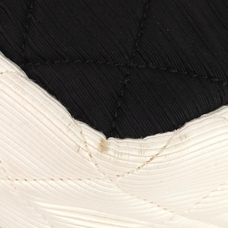 Chanel Reissue Small Black & Ivory Nylon Shoulder Bag for Women | Luxury Designer Crossbody Purse | Perfect for Evening Events, Date Nights & Fashion Outings