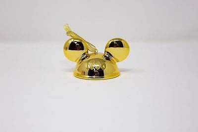 2018 Disney Parks Mickey Mouse Club Gold Ear Hat Ornament - Limited Edition Collectible for Disney Fans, Perfect for Christmas Tree Decorations & Disney Themed Parties