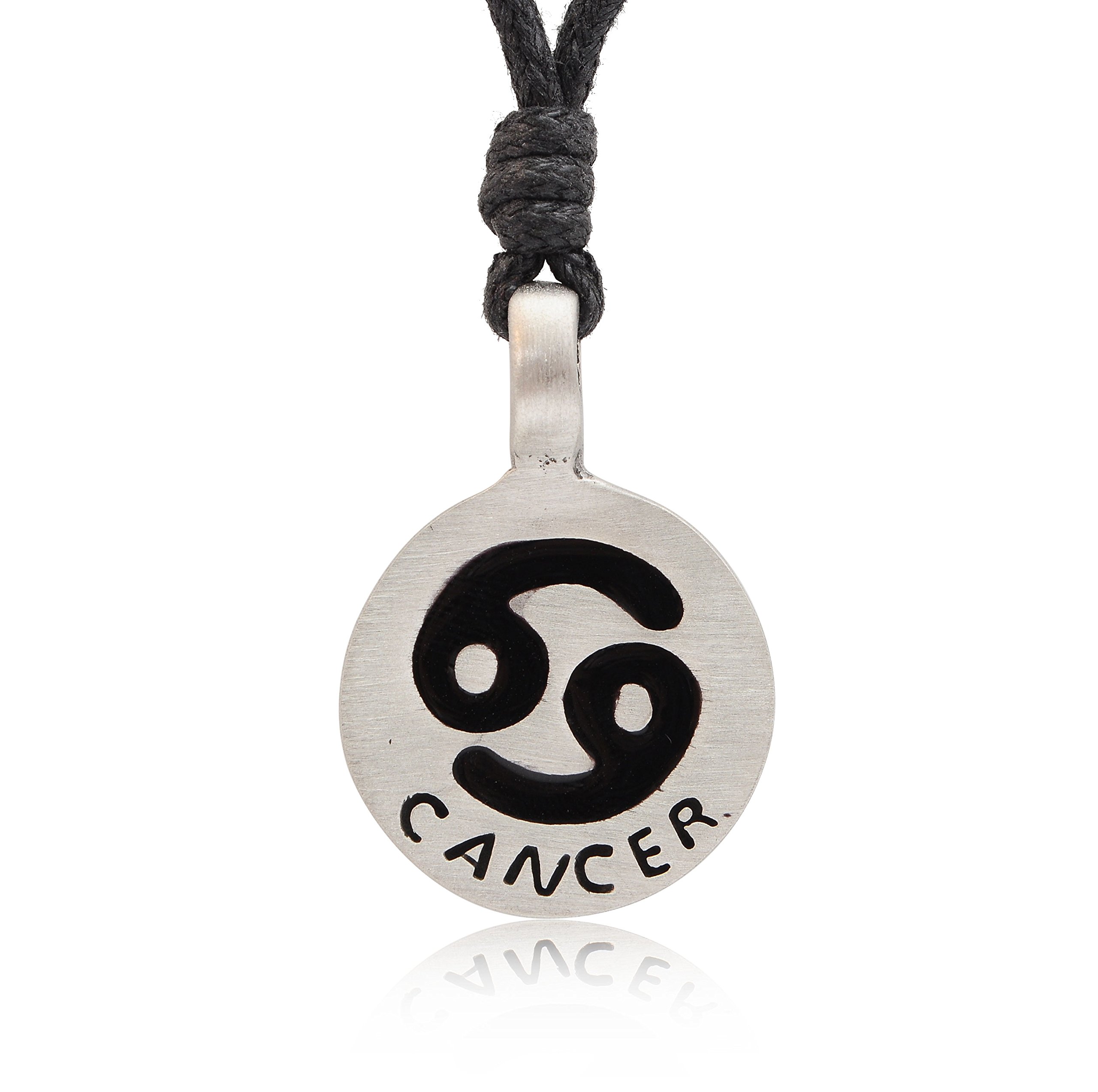 Vietguild Silver Pewter Charm Necklace - Cancer Zodiac Pendant Jewelry for Women - Perfect Gift for Birthdays, Anniversaries & Spiritual Healing