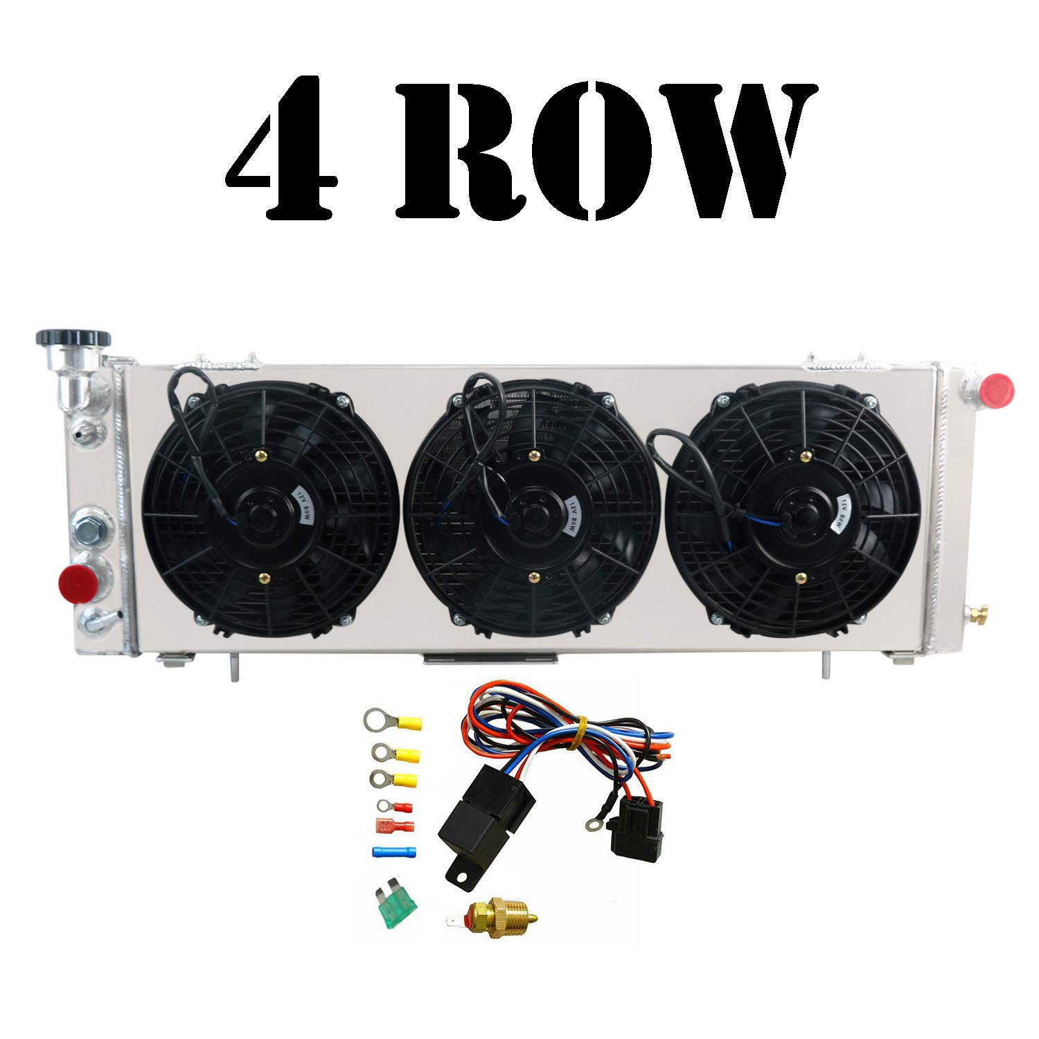 AlloyWorks 4-Row All Aluminum Radiator with 3X9