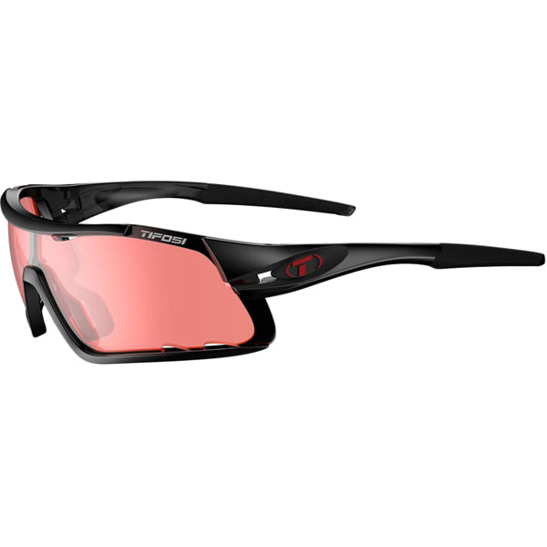 Davos Crystal Black/Enliven Bike Lens - Polarized Cycling Sunglasses for Men & Women - UV Protection for Road & Mountain Biking, Running, Hiking & Outdoor Sports