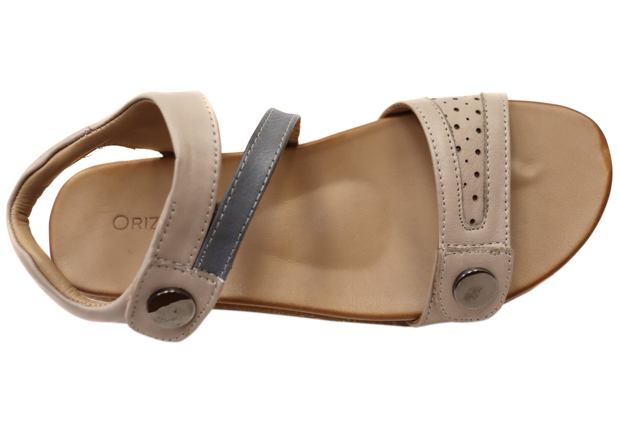 Orizonte Sorrento Women's Comfortable Leather Sandals - European Style Summer Casual Shoes for Beach, Vacation & Daily Wear