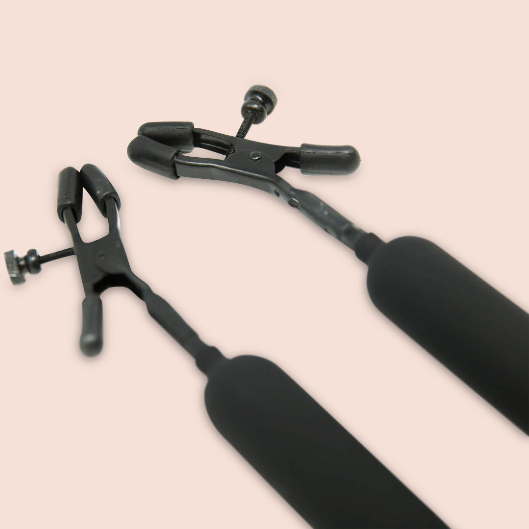 Fetish Fantasy Cordless Vibrating Nipple Clamps - Rechargeable Multi-Speed Adult Toy for BDSM, Couples Play & Sensual Exploration