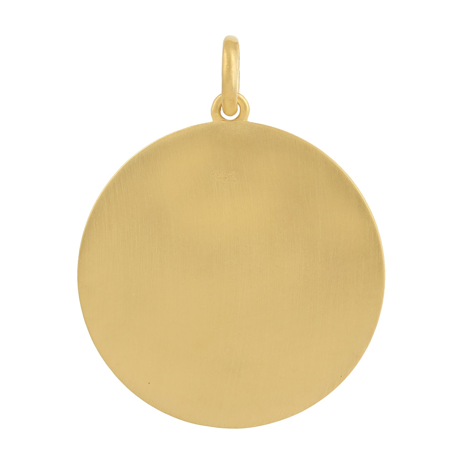 14K Yellow Gold Emerald and Diamond Pendant - Bezel Set with Pave Sun and Star Design | Perfect for Gifts, Anniversaries, and Special Occasions