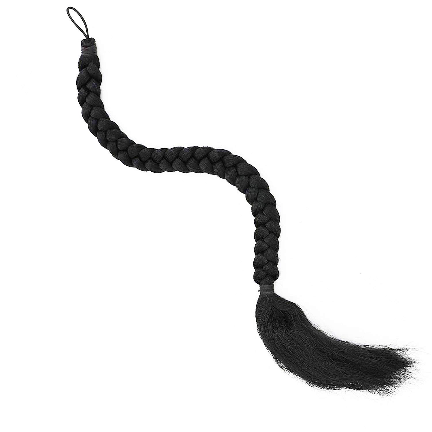 Stylish 24-Inch Black Hair Parandi Extension for Braids - Perfect for Festivals, Weddings & Special Occasions