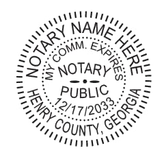 Georgia Notary Public Seal Embosser & Self-Inking Stamp Bundle - Blue (2-Piece Set) | Perfect for Legal Documents, Contracts & Certifications