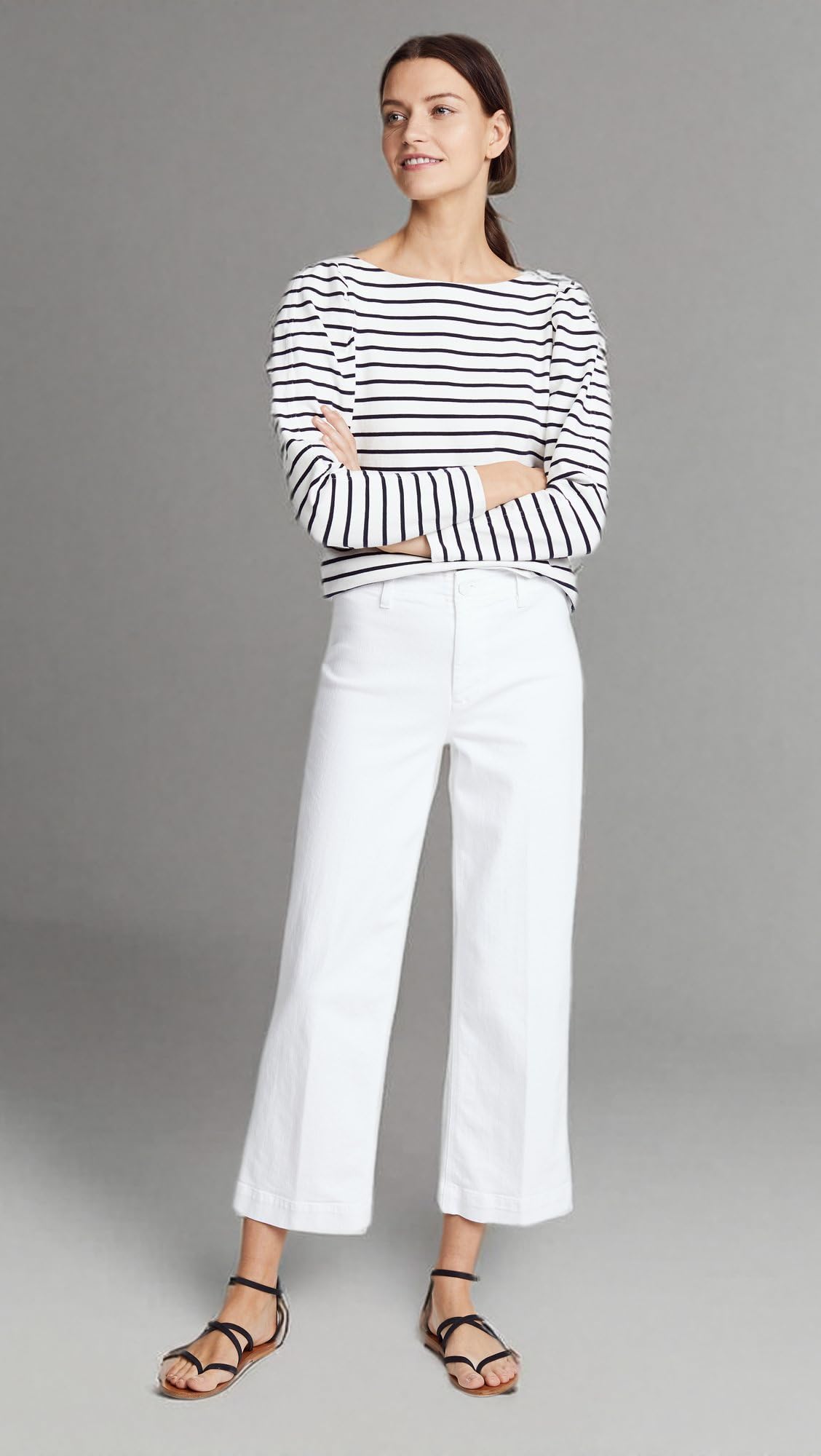 PAIGE Women's Nellie High-Rise Culotte Jeans - Comfortable & Stylish Wide-Leg Denim Pants for Casual Wear, Office & Weekend Outfits